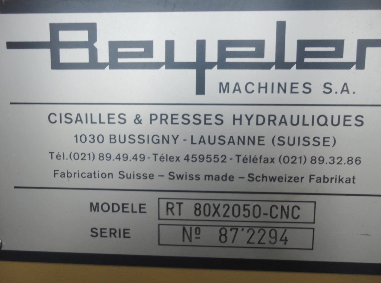 Miscellaneous/BEYELER  RT80x2050-CNC