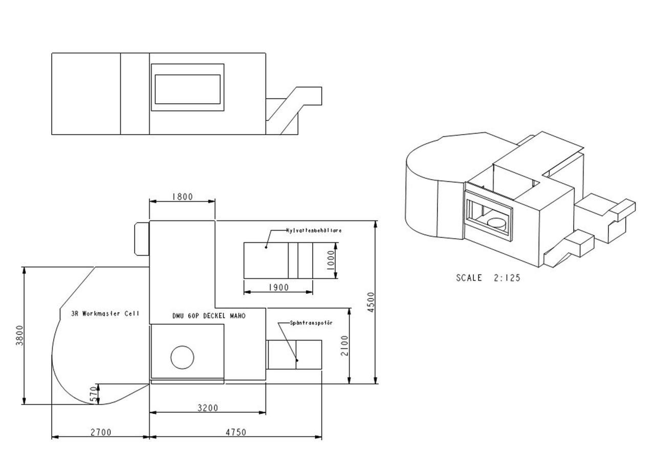 Five-axis Machining Centres/DMG  DMU 60 P hy-din