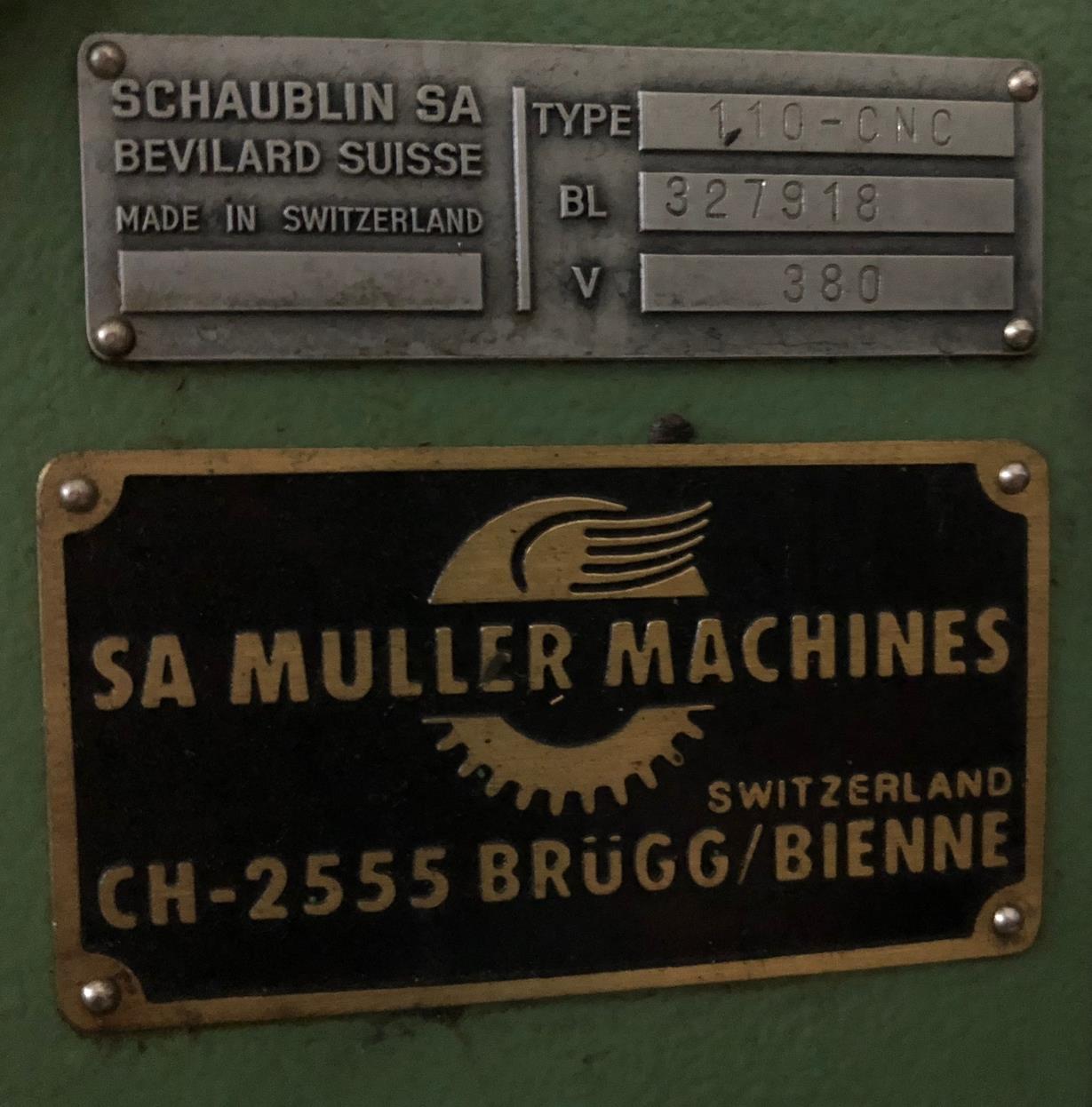 Miscellaneous/SCHAUBLIN  110 CNC